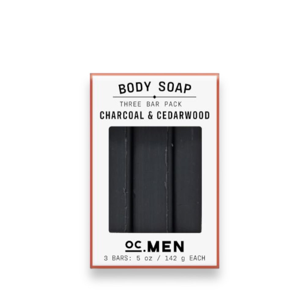 Charcoal & Cedarwood Bar Soap - Set of 3 secondary