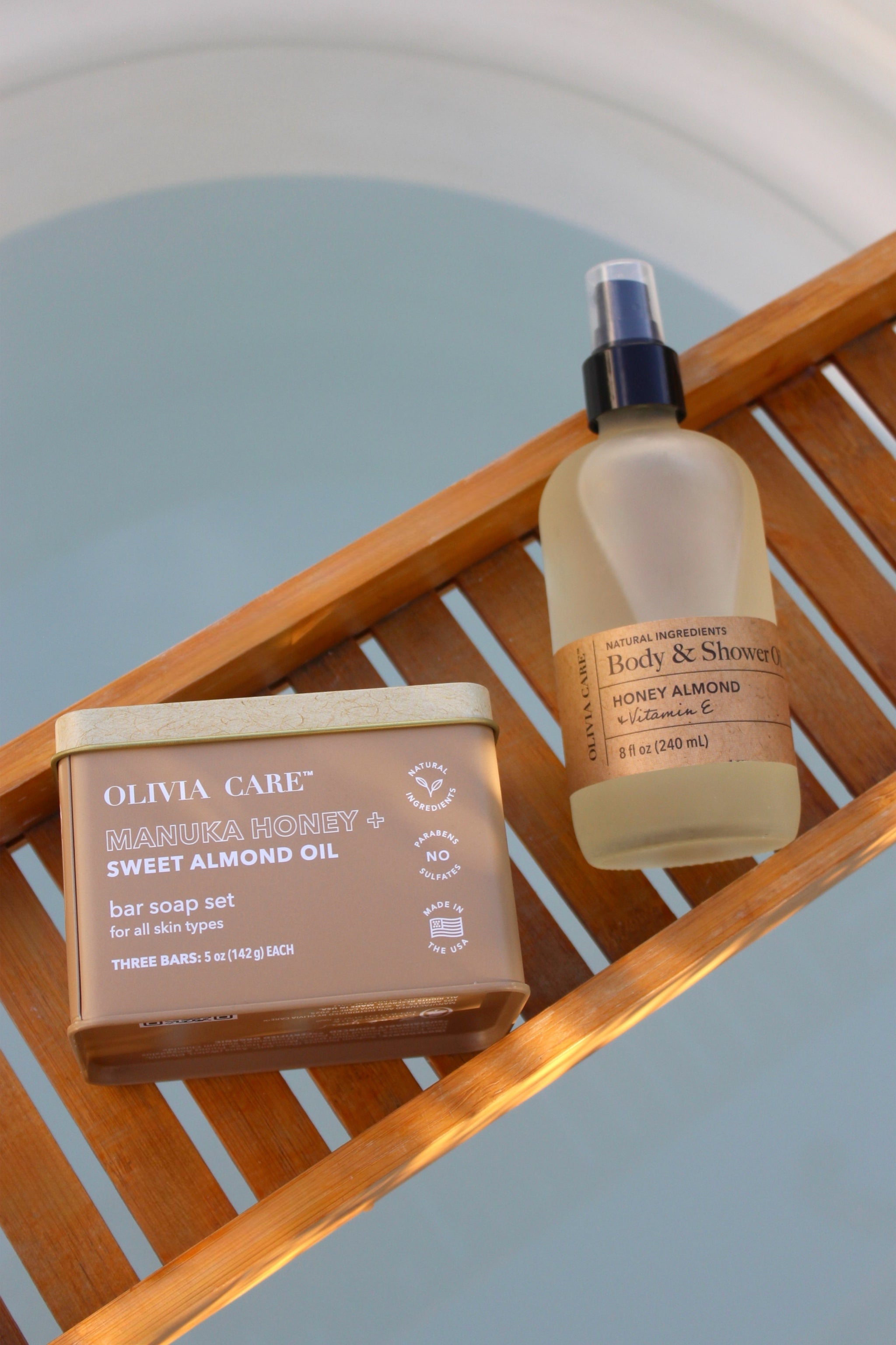 Manuka Honey + Sweet Almond Oil Bar Soap Tin - Set of 3