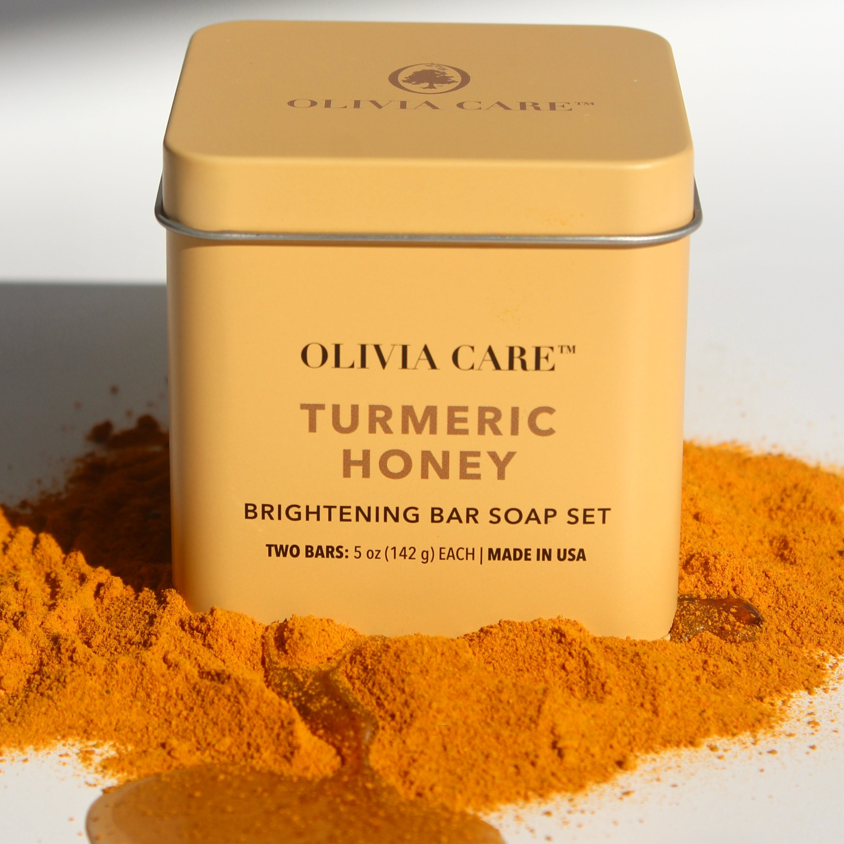 Turmeric Honey Brightening Bar Soap Tin