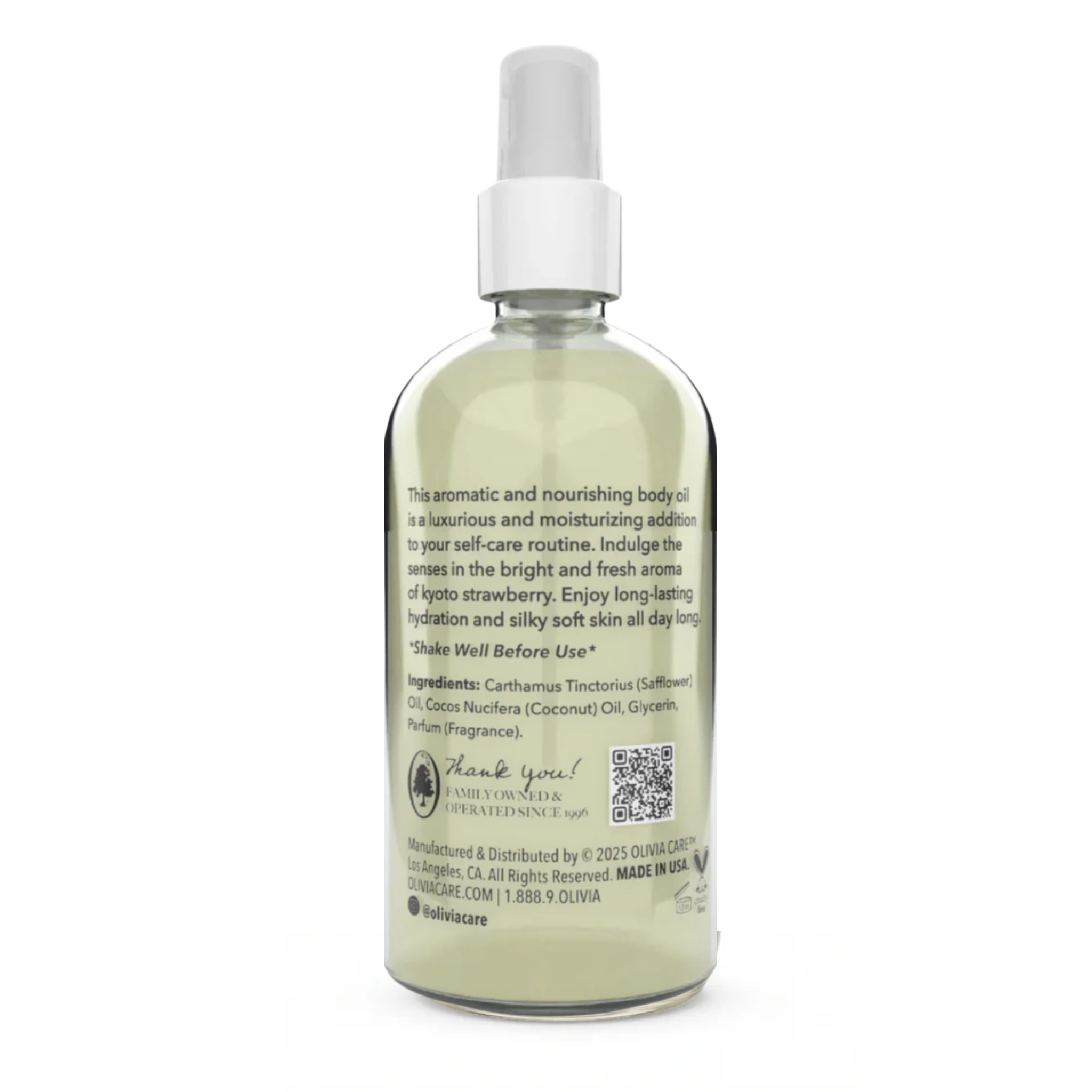 Kyoto Strawberry Nourishing Body Oil - 8 oz.
