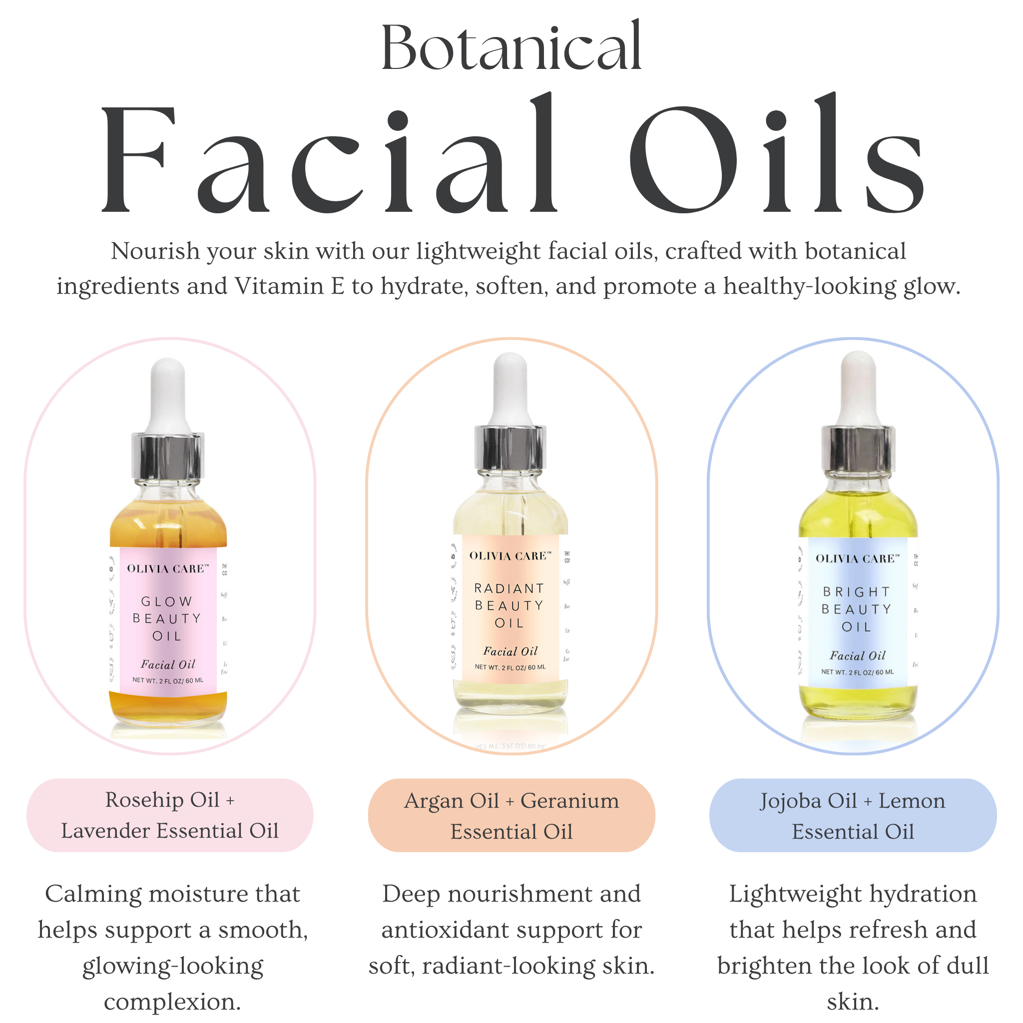 Botanical Beauty Facial Oil Trio Set