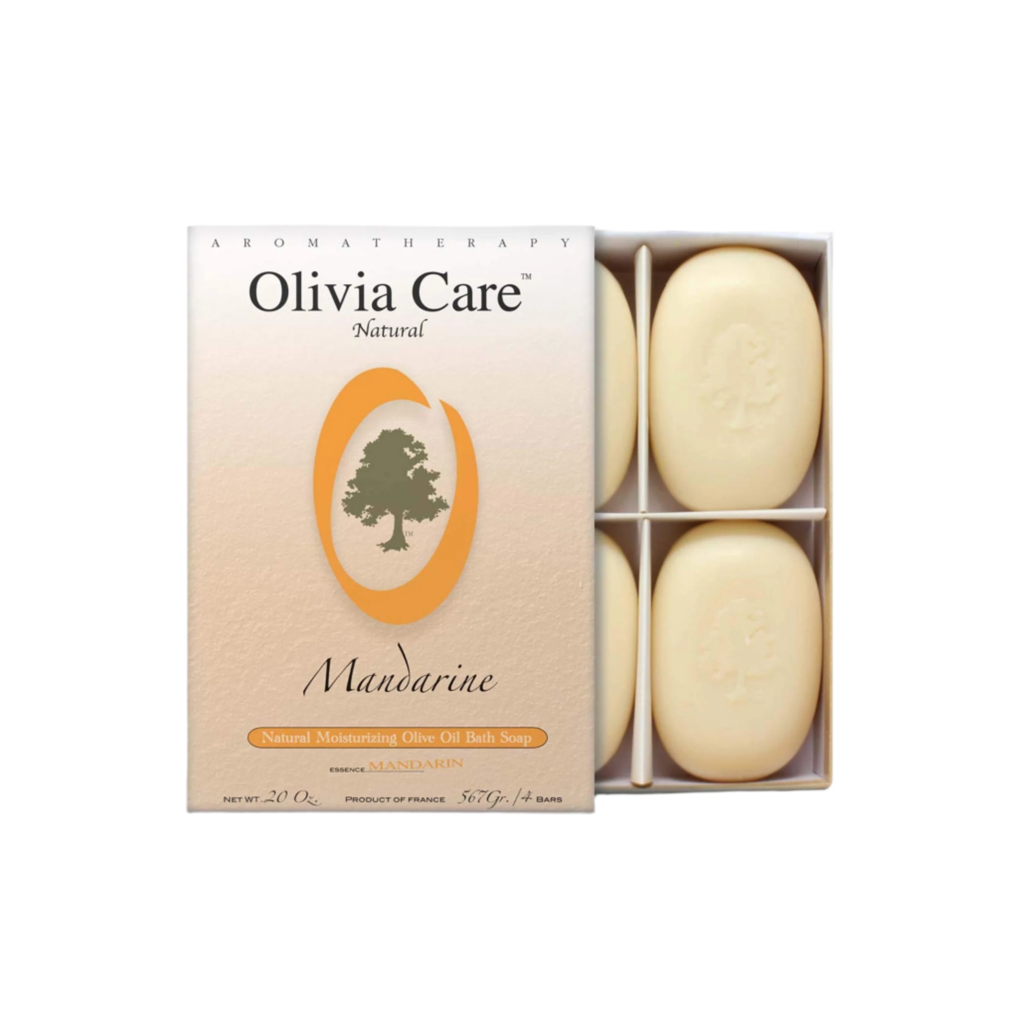O Line Organic Mandarin Soap - Set of 4