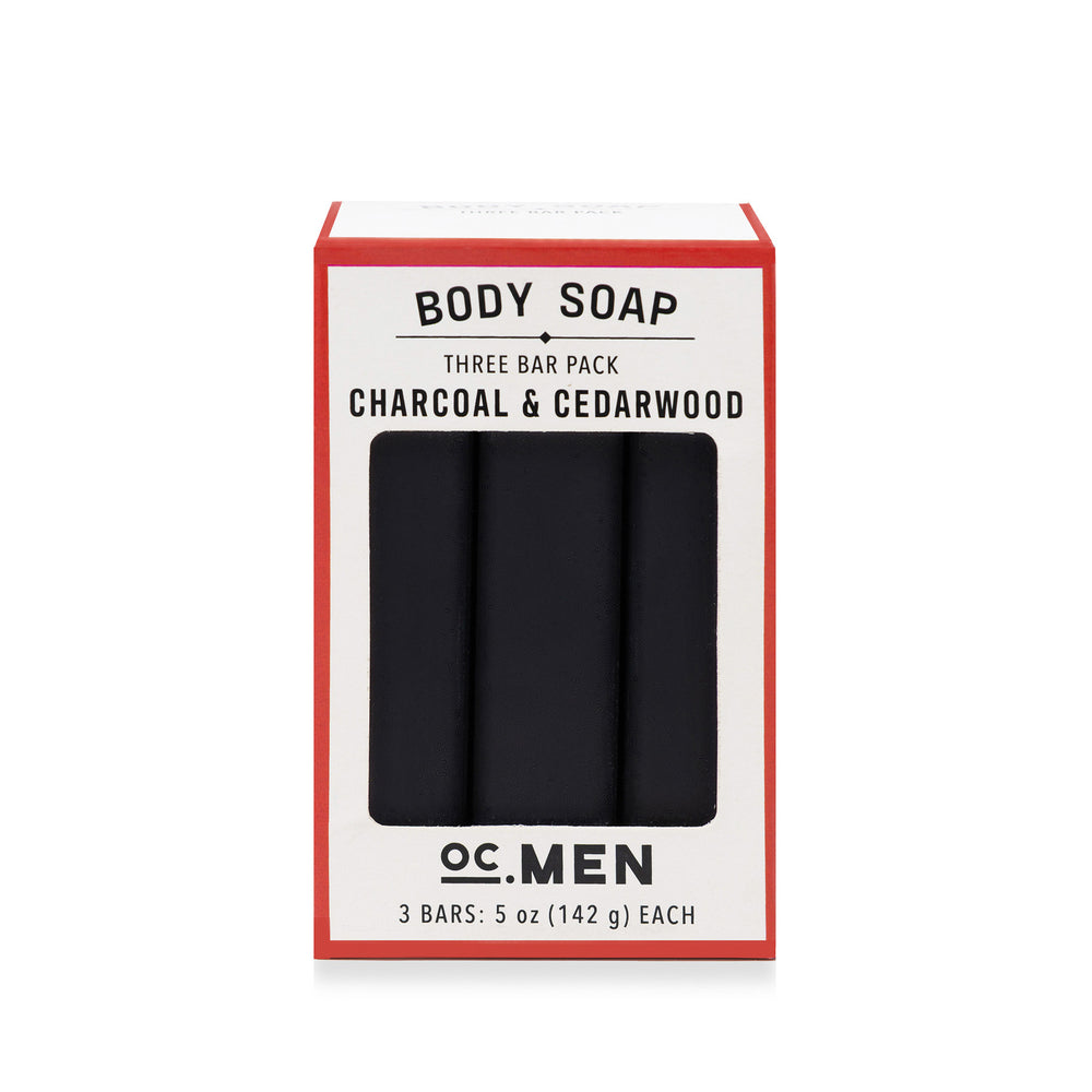 Olivia Care Charcoal Cedarwood Bar Soap Pack