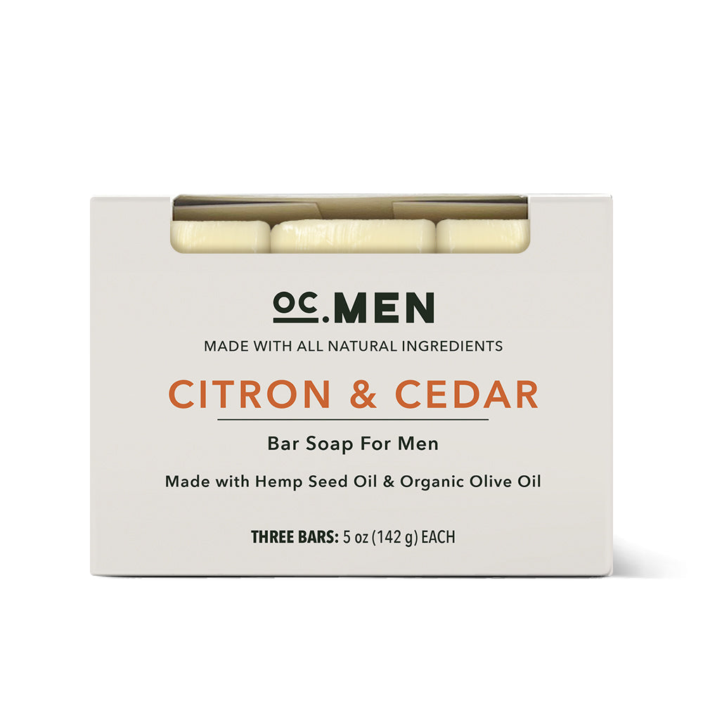 Citron & Cedar Bar Soap - Set of 3