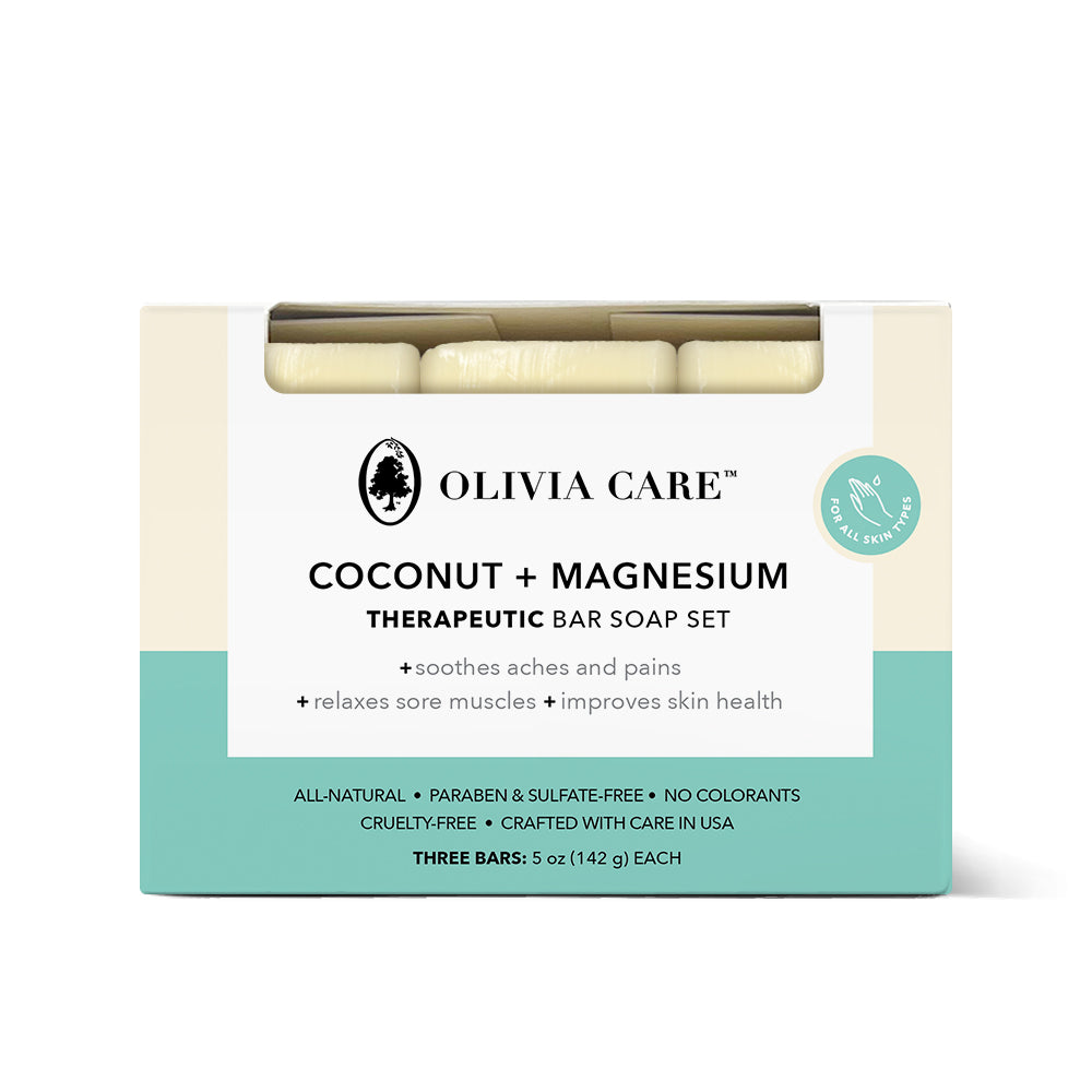Coconut + Magnesium Therapeutic Bar Soap - Set of 3