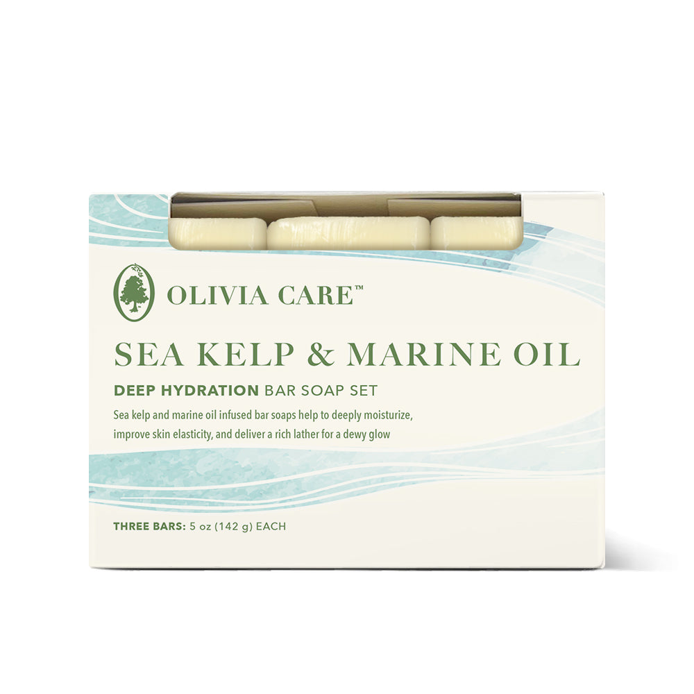 MARINE'S SOAP EX & GEL EX セット Sea Kelp & Marine Oil Bar Soap - Set of 3