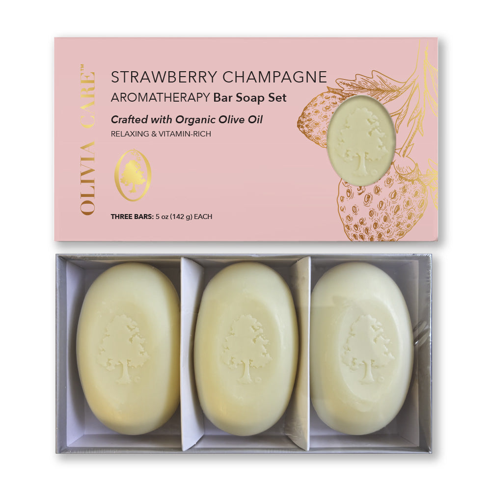 Strawberry Champagne Bar Soap Gift Set