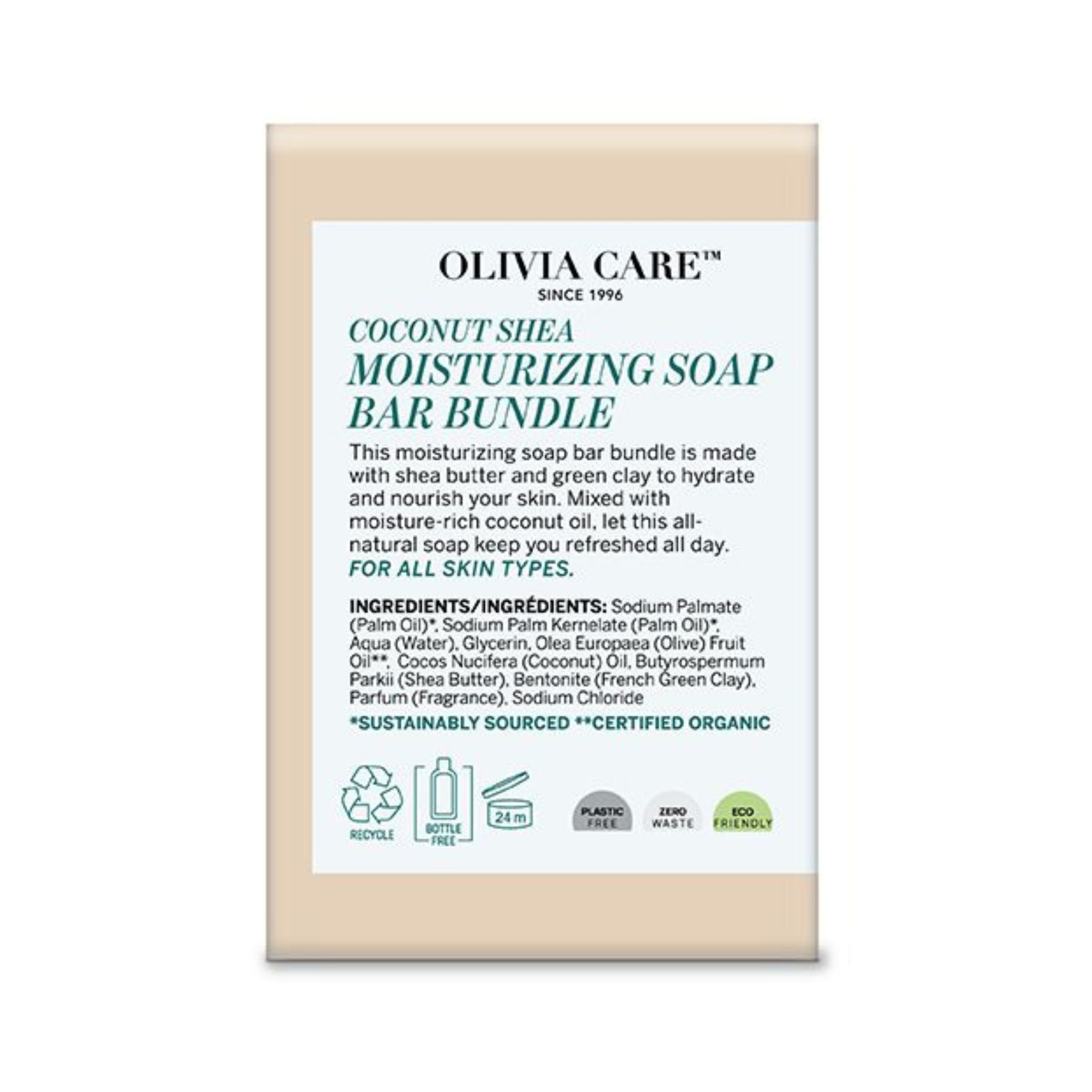 Coconut Shea Bar Soap - Set of 3