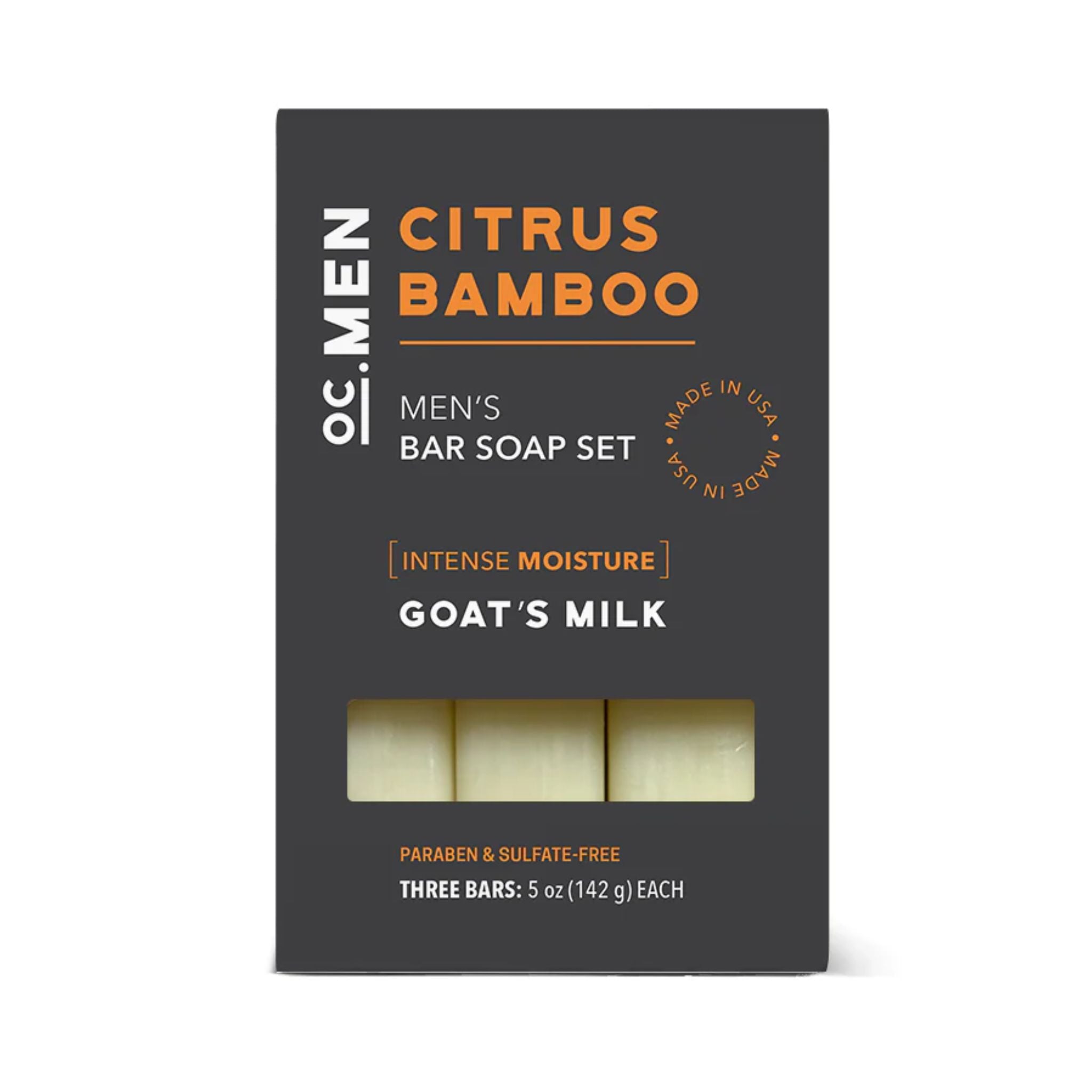 Citrus Bamboo Bar Soap - Set of 3