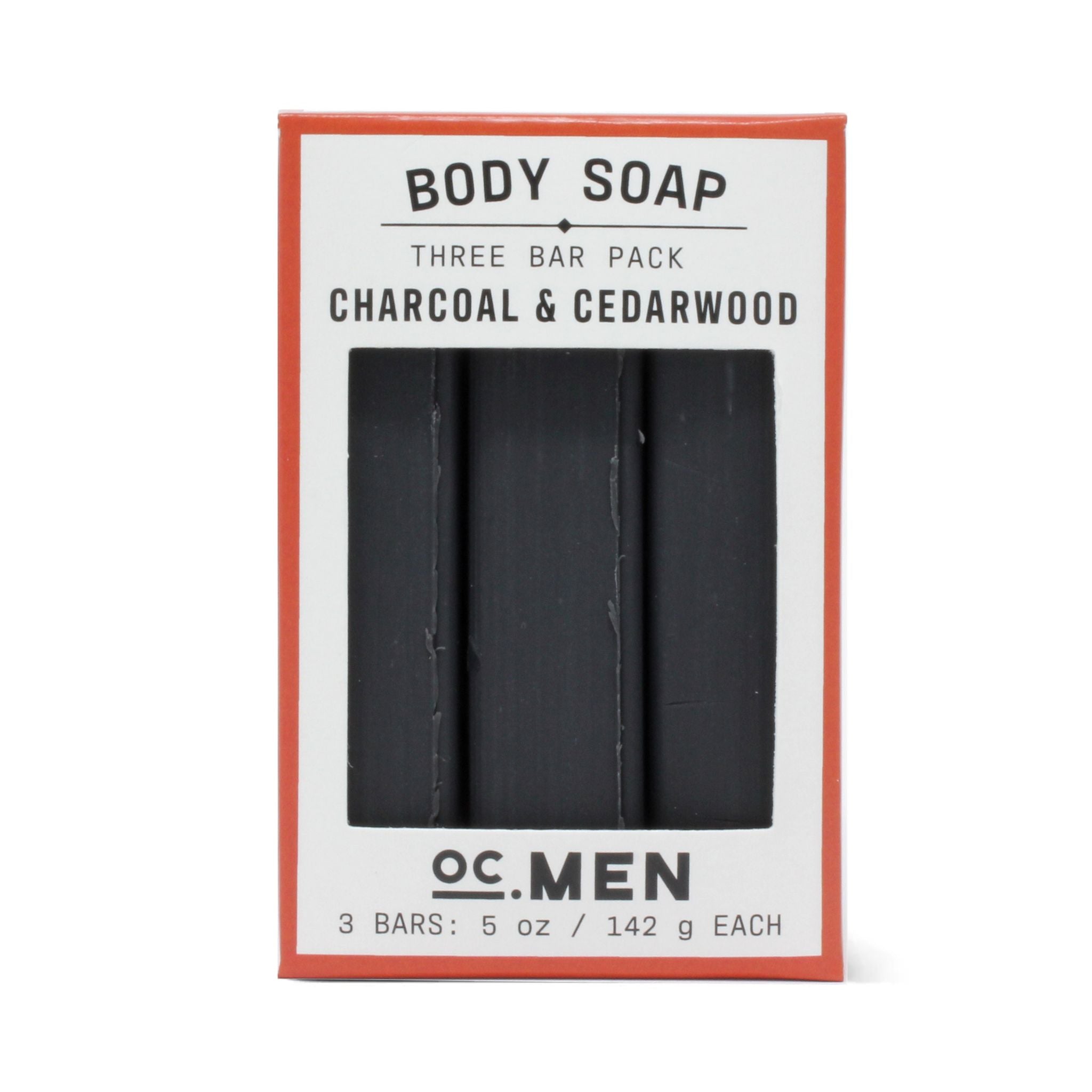 Charcoal & Cedarwood Bar Soap - Set of 3