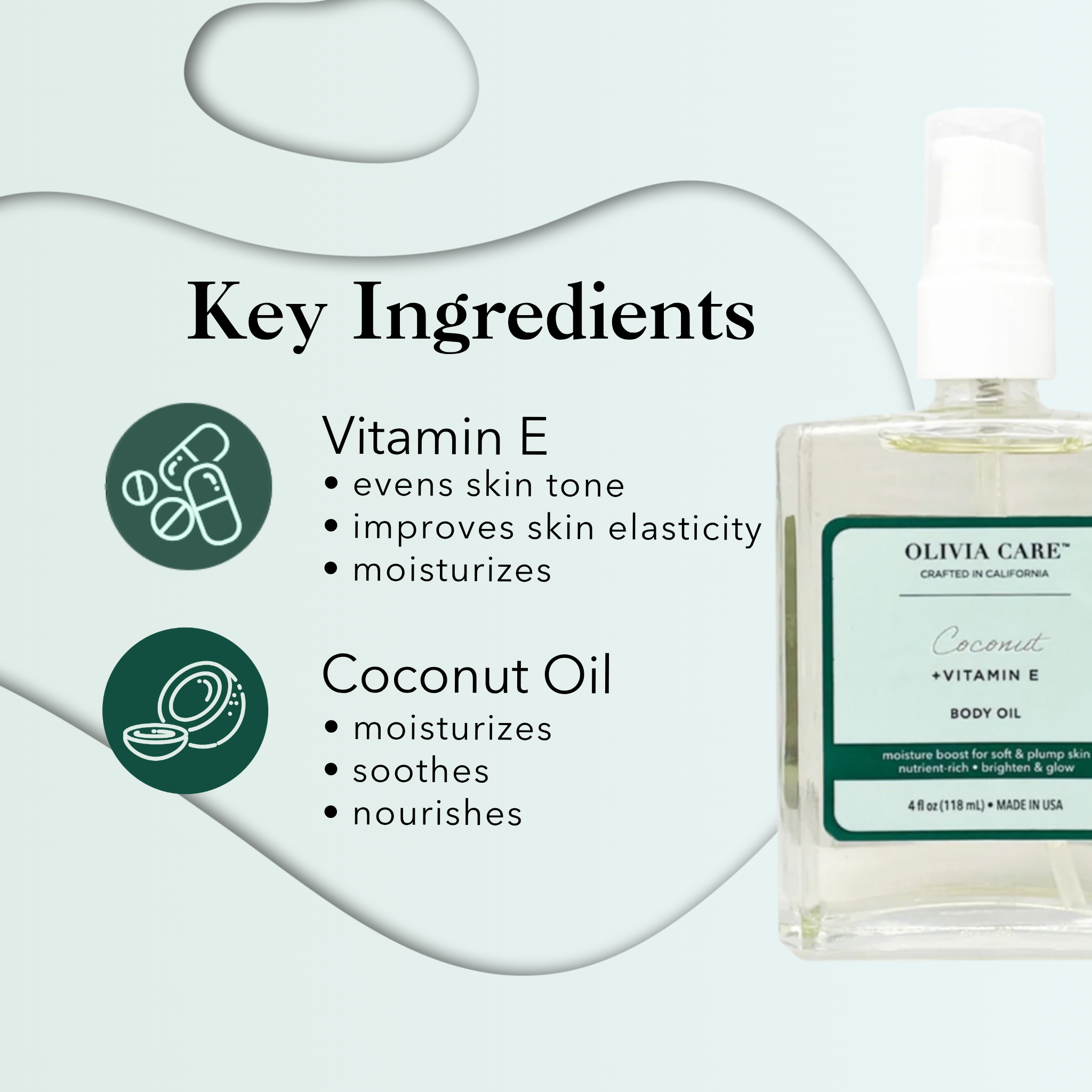 Coconut Vitamin E Body Oil