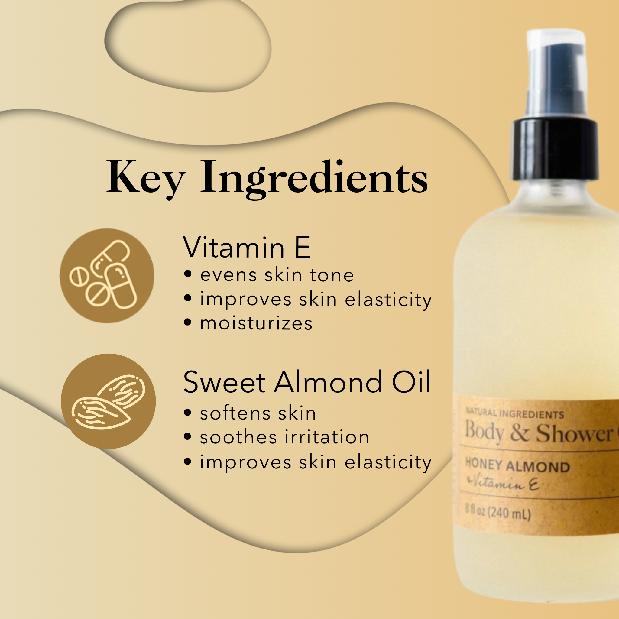 Body & Shower Oil Honey Almond
