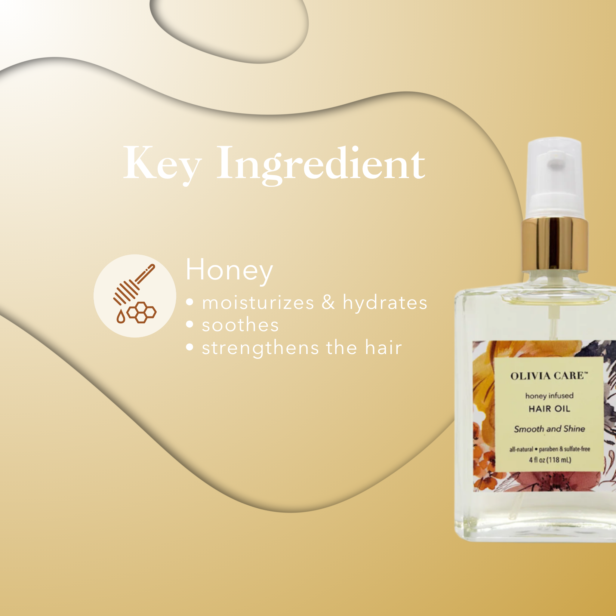 Smooth and Shine Honey Infused Hair Oil