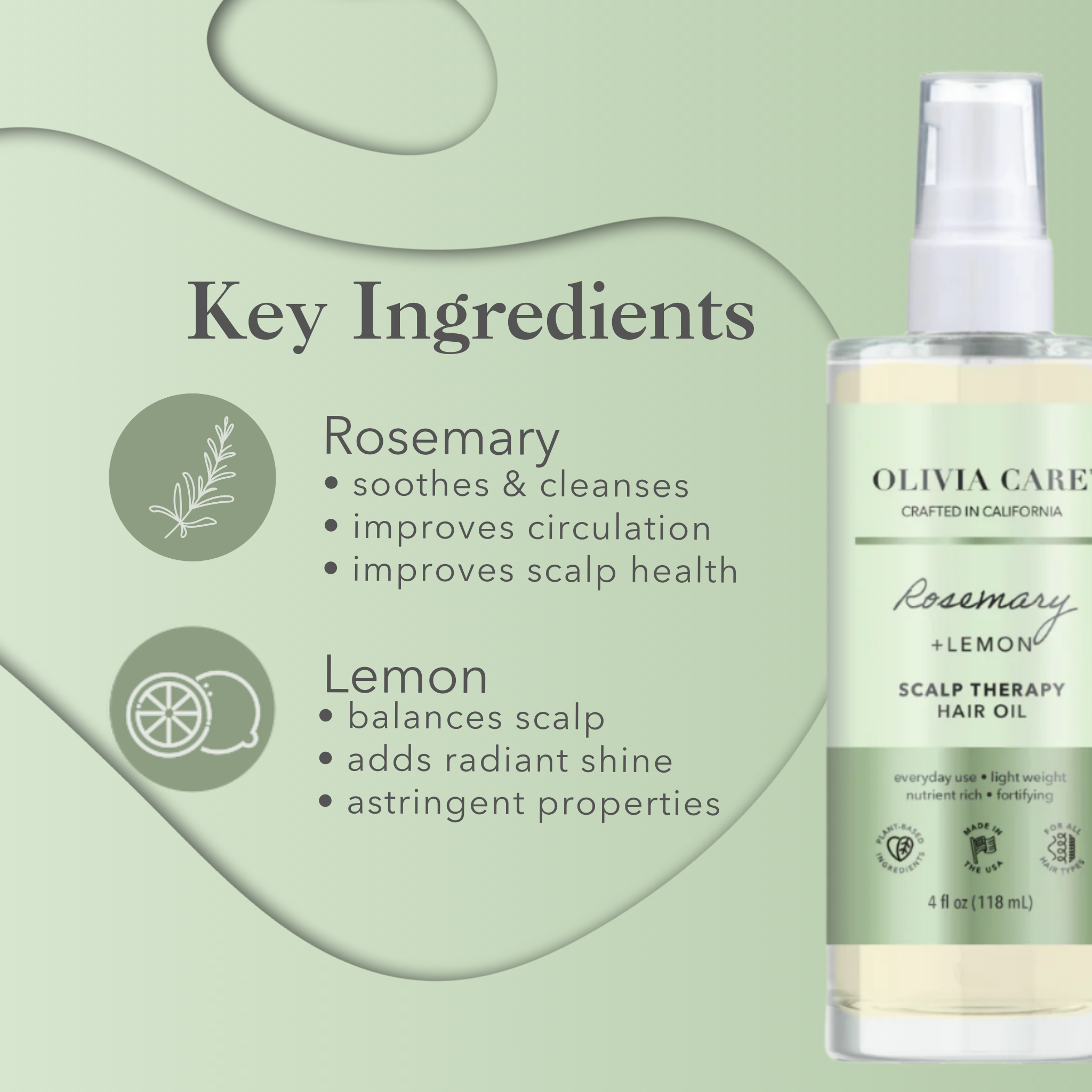 Rosemary + Lemon Oil Therapy Hair Oil