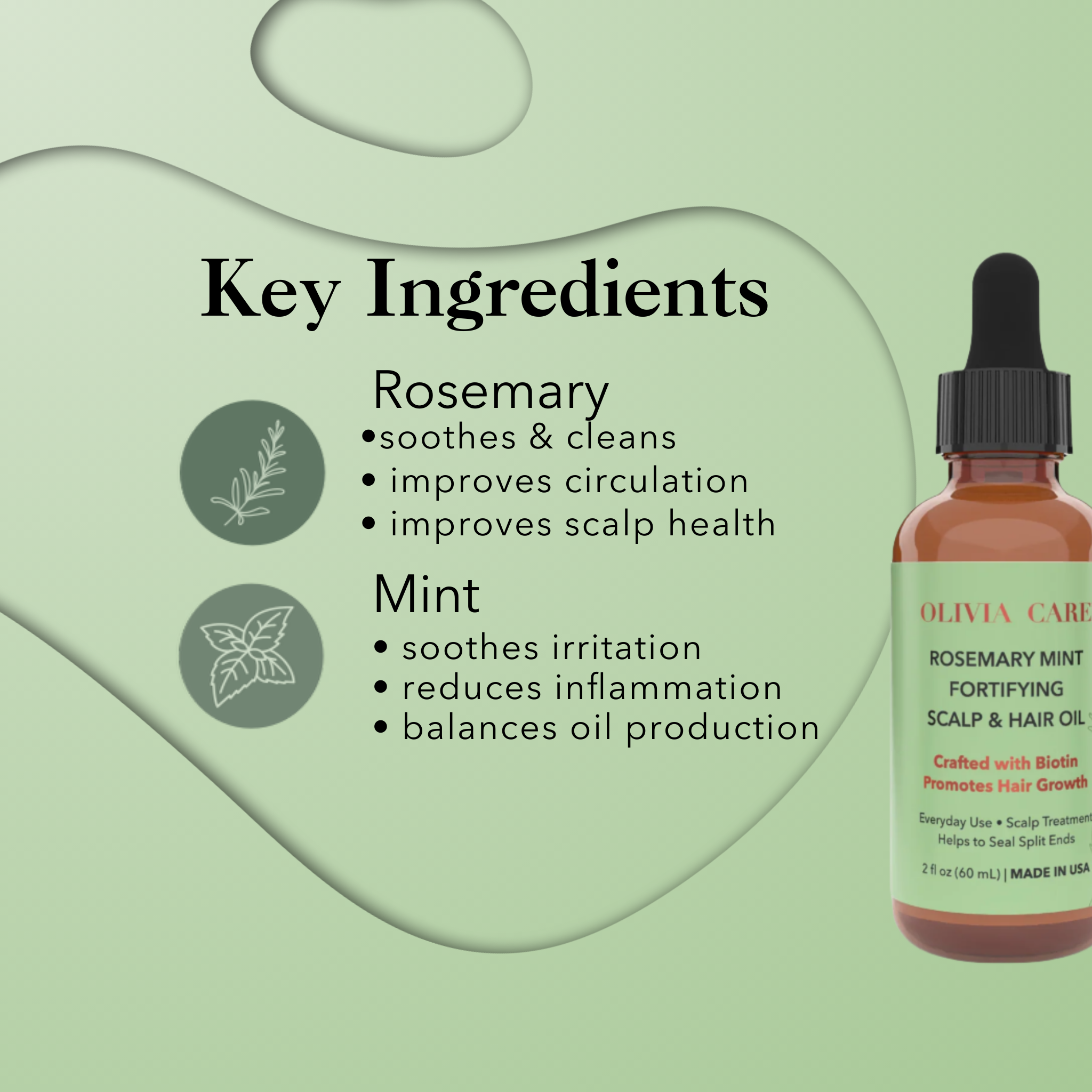 Rosemary Mint Fortifying Scalp & Hair Oil - Original