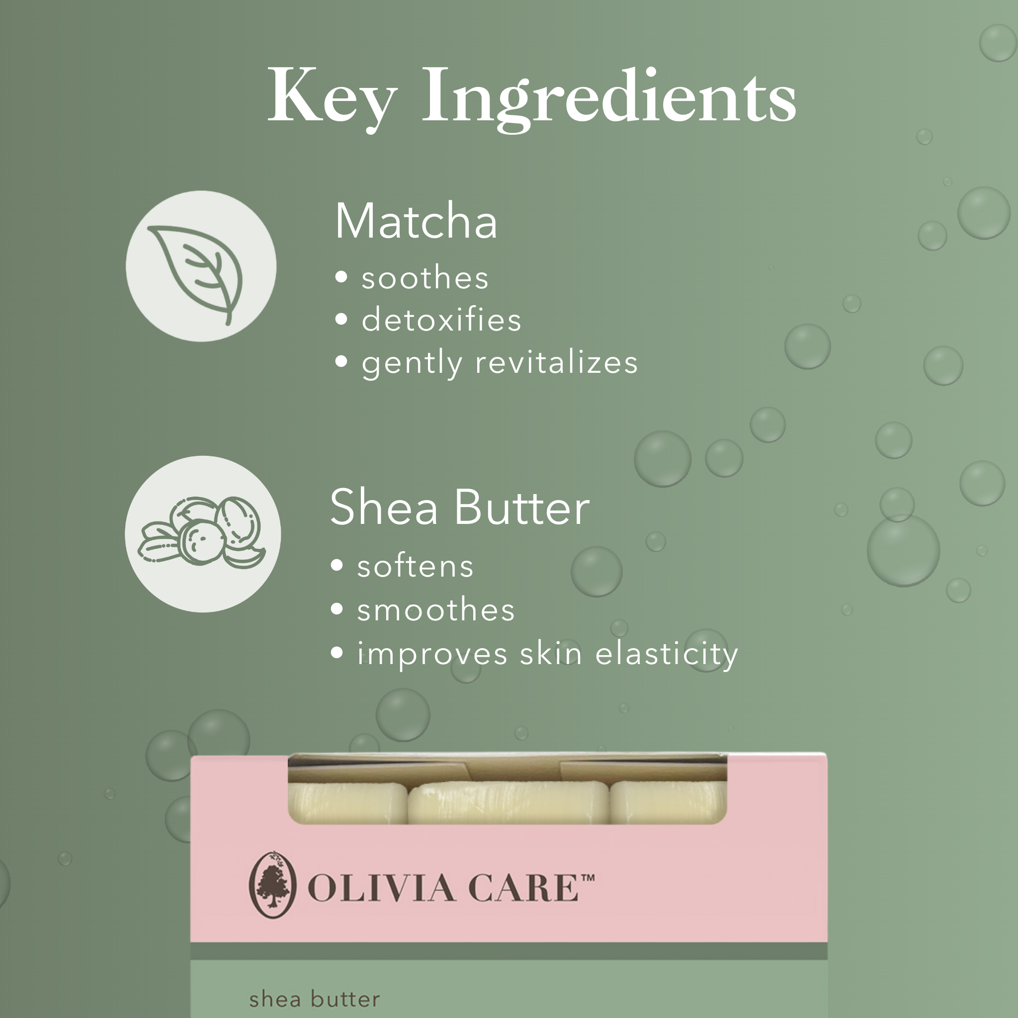 Strawberry Matcha Hydrating Bar Soap - Set of 3