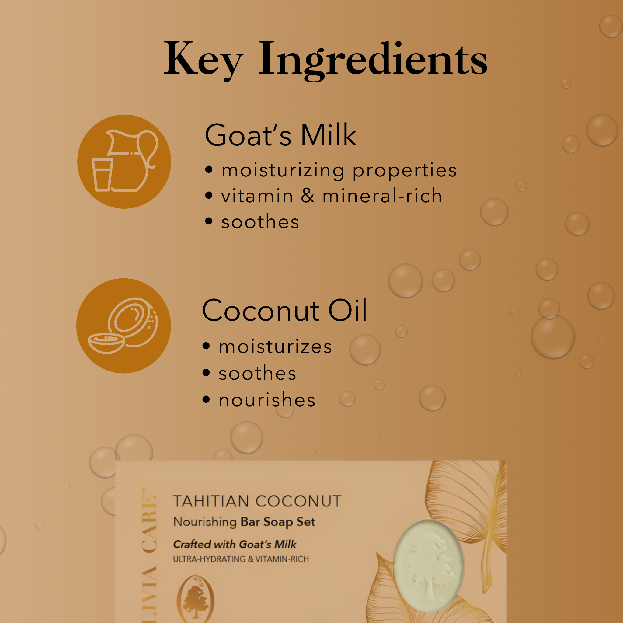 Tahitian Coconut Bar Soap Gift Set