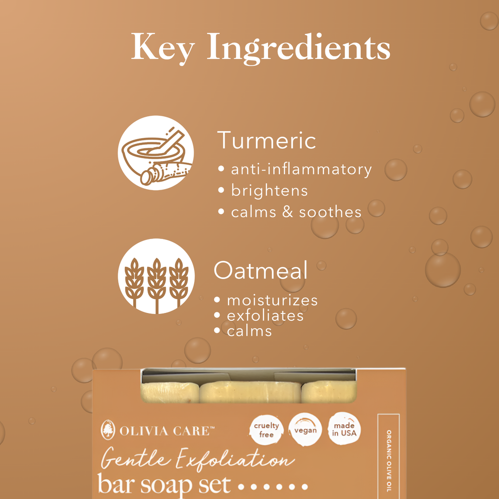 Turmeric & Citrus Exfoliating Bar Soap - Set of 3 secondary