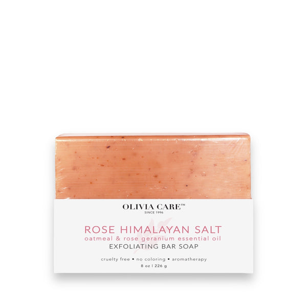 Rose Himalayan Salt Exfoliating Bar Savon Soap