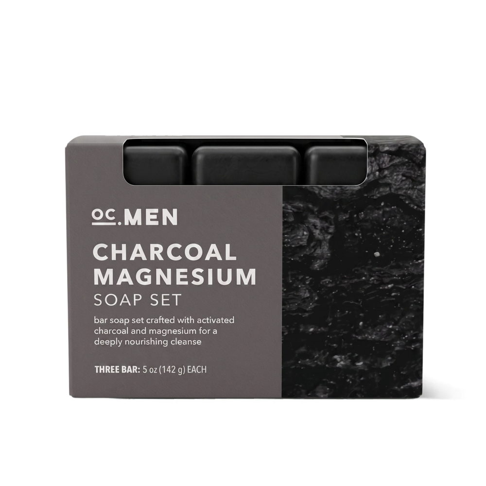 Charcoal Magnesium Bar Soap -Set of 3