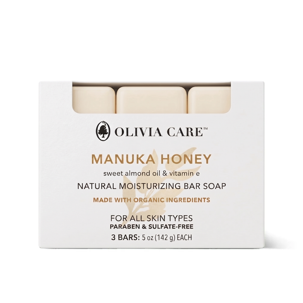 Manuka Honey + Sweet Almond Oil & Vitamin E Bar Soap - Set of 3