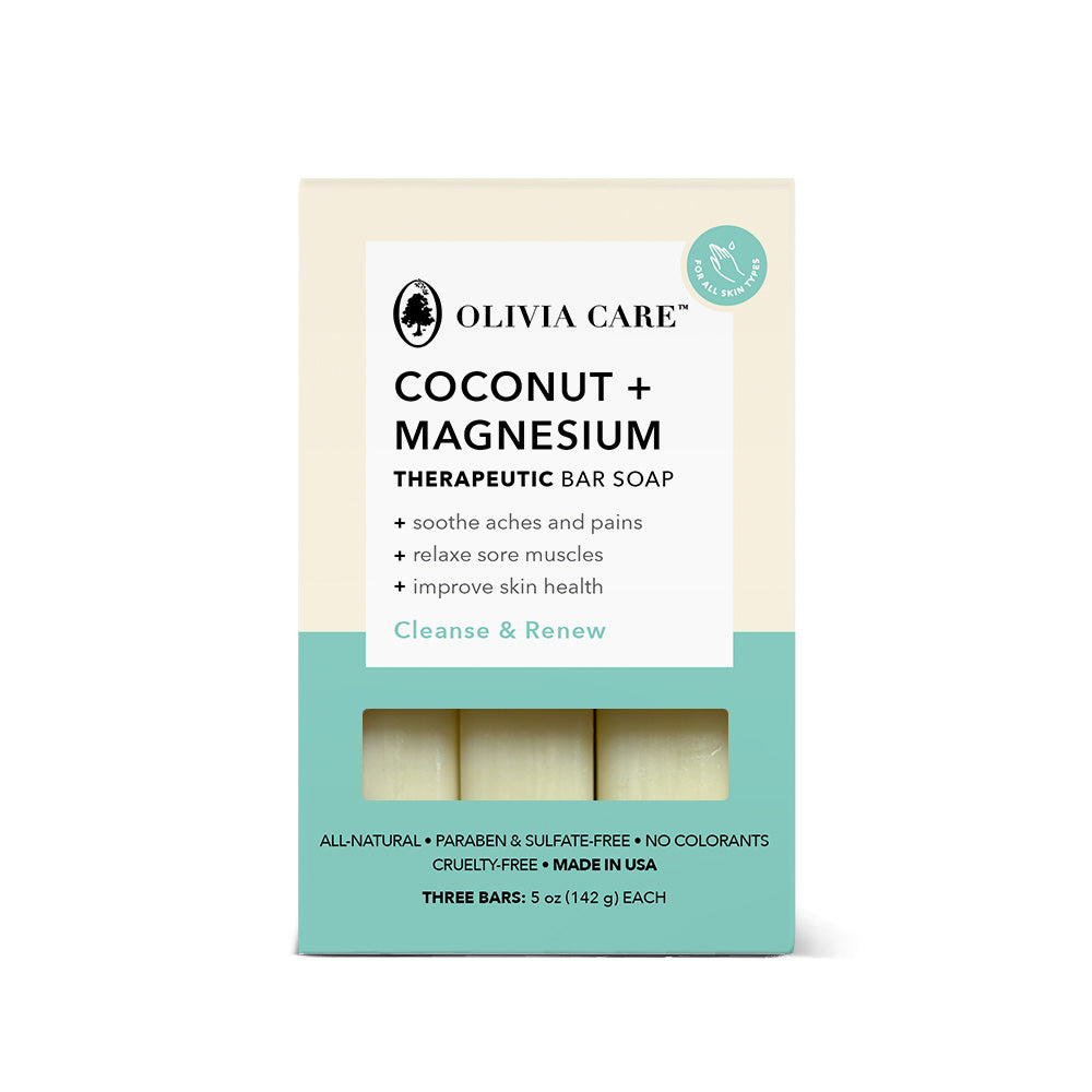 Coconut + Magnesium Therapeutic Bar Soap - Set of 3