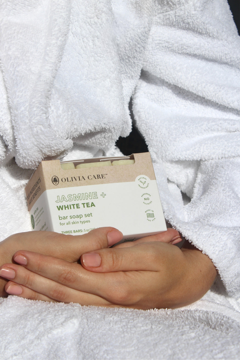 Jasmine + White Tea Soap Bar Soap - Set of 3 secondary