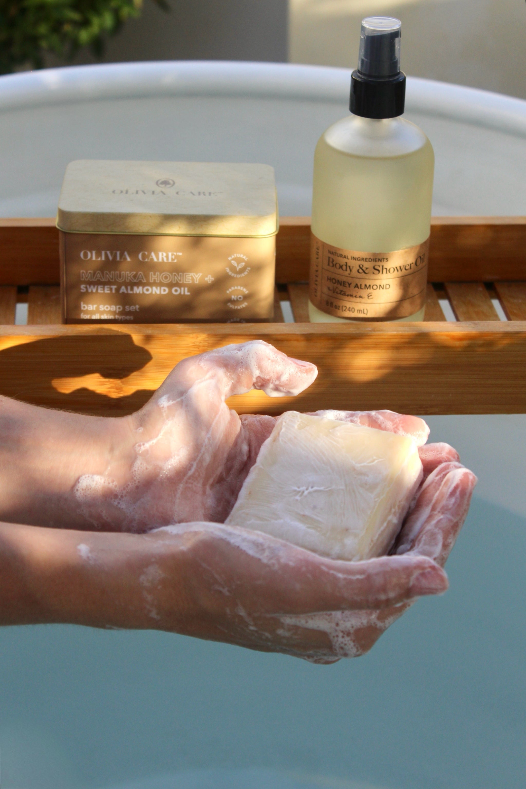 Manuka Honey + Sweet Almond Oil Bar Soap Tin - Set of 3