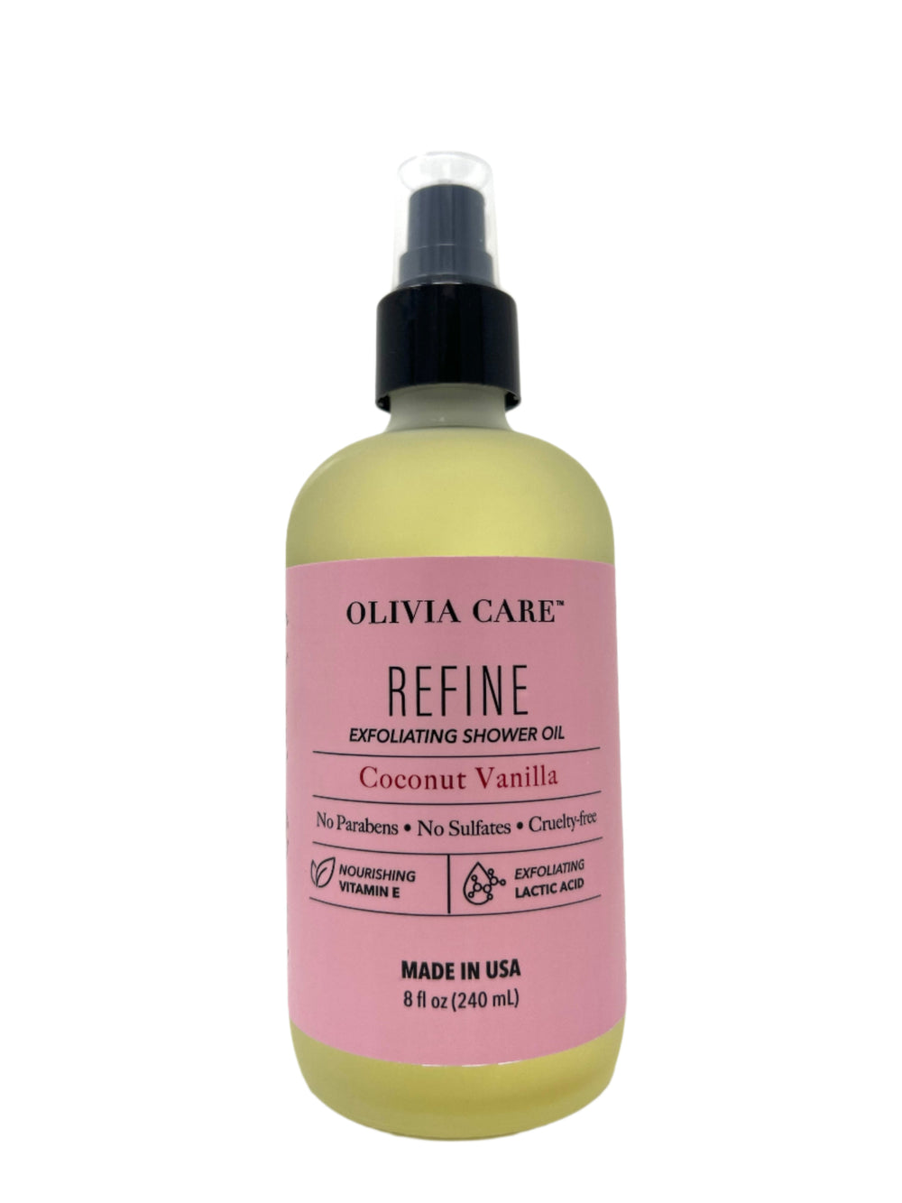 REFINE Coconut Vanilla Exfoliating Shower Oil
