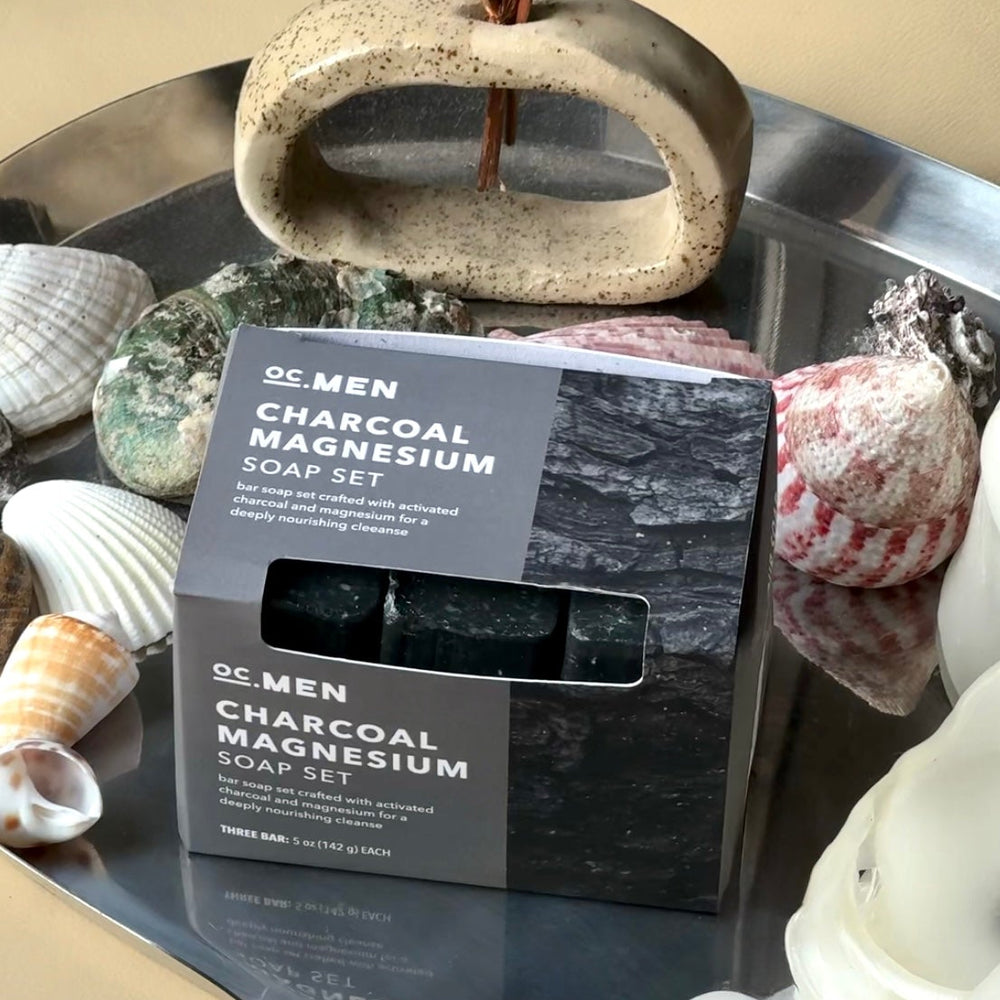 Charcoal Magnesium Bar Soap -Set of 3 secondary