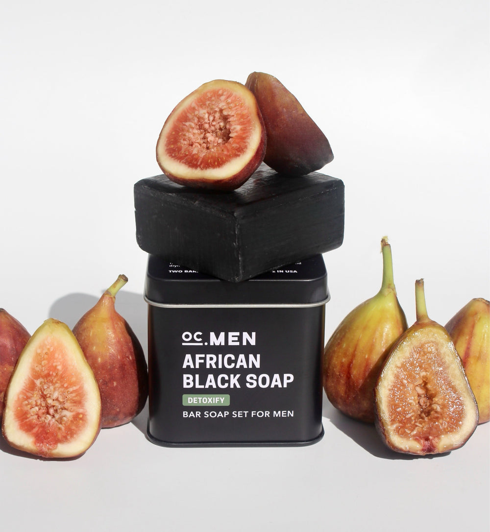 OC Men African Black Soap Bar Soap Tin secondary