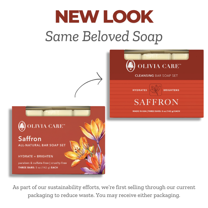 Saffron Bar Soap - Set of 3 secondary