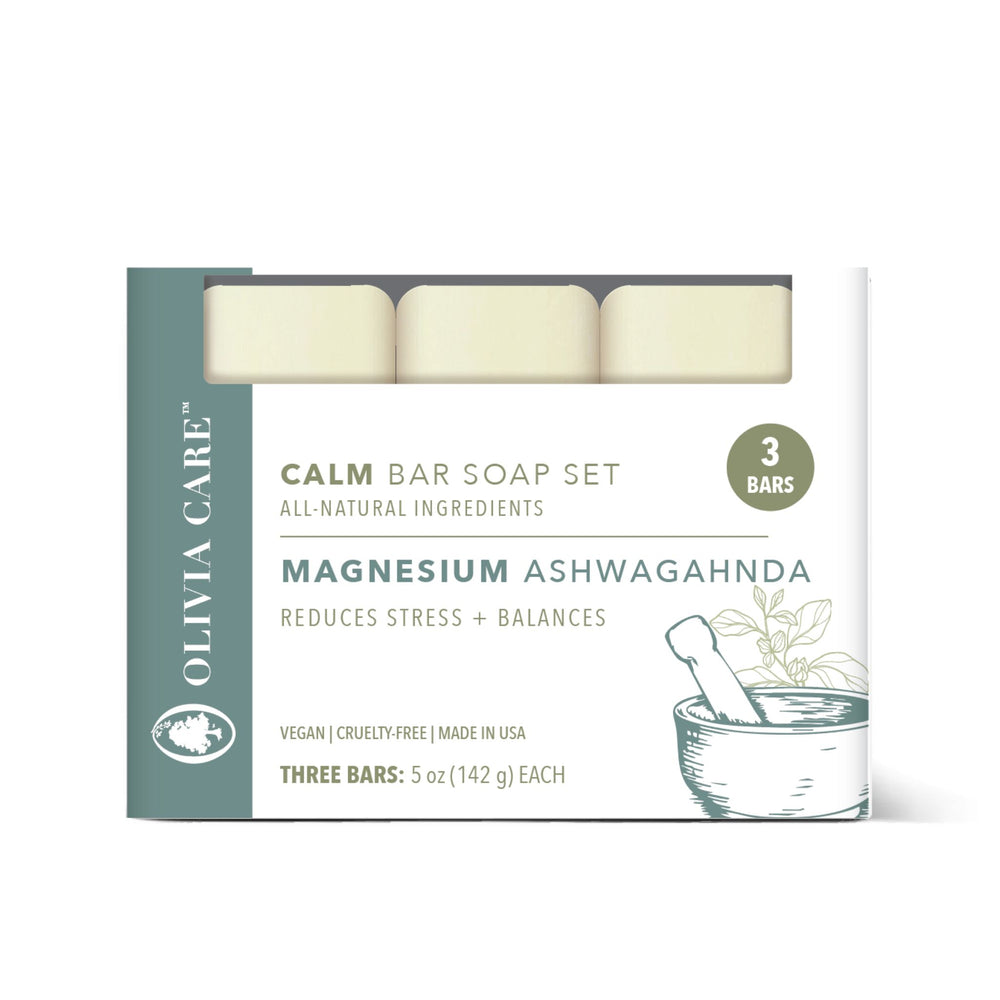 Magnesium Ashwagandha  Bar Soap - Set of 3