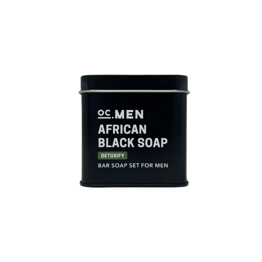 OC Men African Black Soap Detoxify Bar Soap - Set of 2 secondary