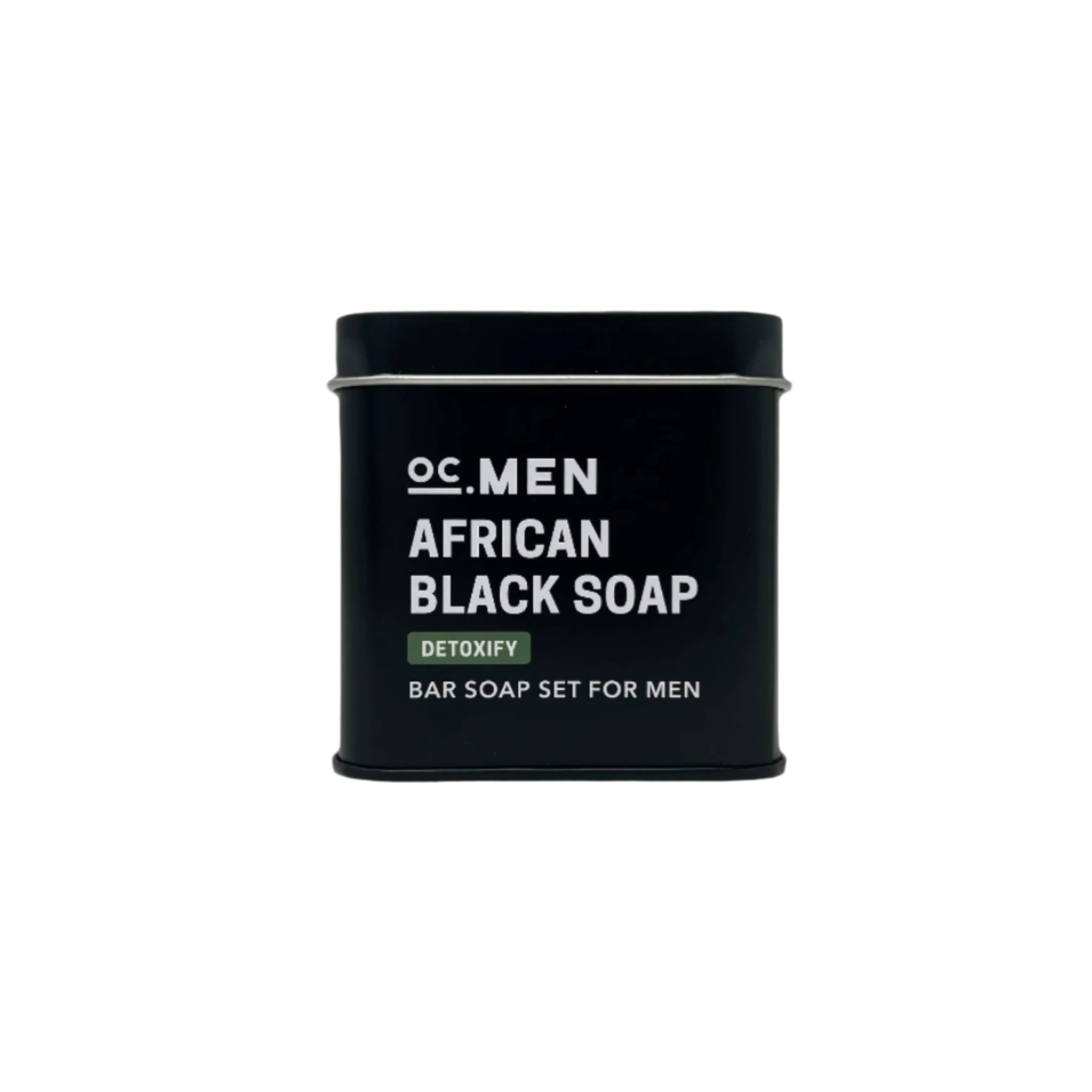 OC Men African Black Soap Detoxify Bar Soap - Set of 2