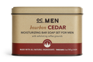 OC Men Bourbon Cedar Bar Soap Tin - Set of 3
