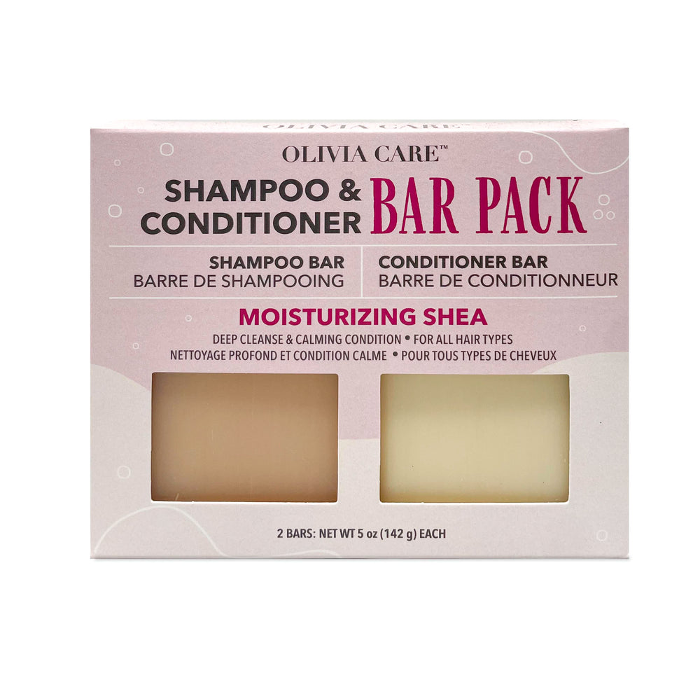Moisturizing Shea Shampoo & Conditioner Hair Bar Pack