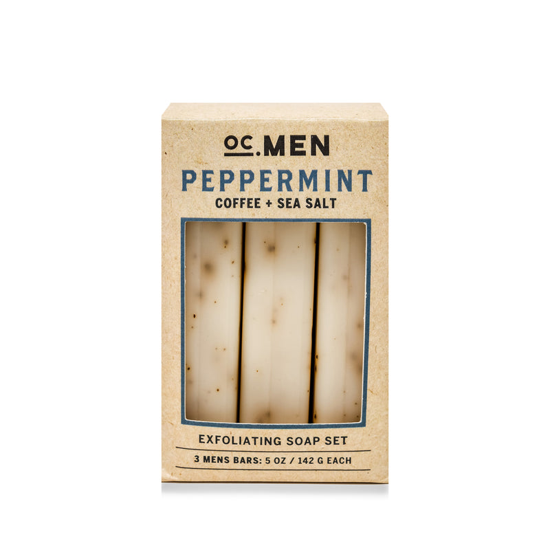 Olivia Care Peppermint Exfoliating Bar Soap Pack
