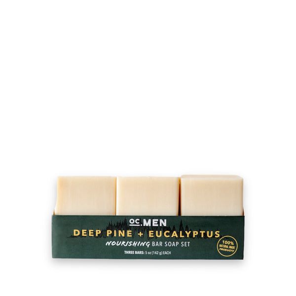 Deep Pine + Eucalyptus Nourishing Bar Soap - Set of 3