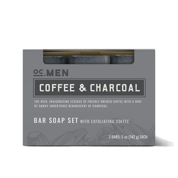 Coffee & Charcoal Bar Soap - Set of 3