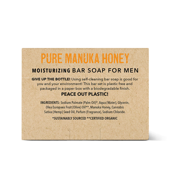 Pure Manuka Honey Bar Soap - Set of 3