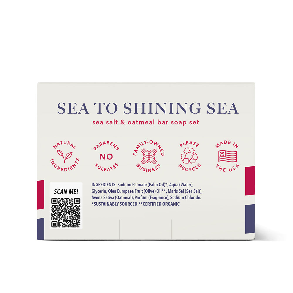 Sea to Shining Sea Sea Salt & Oatmeal - Set of 3 secondary