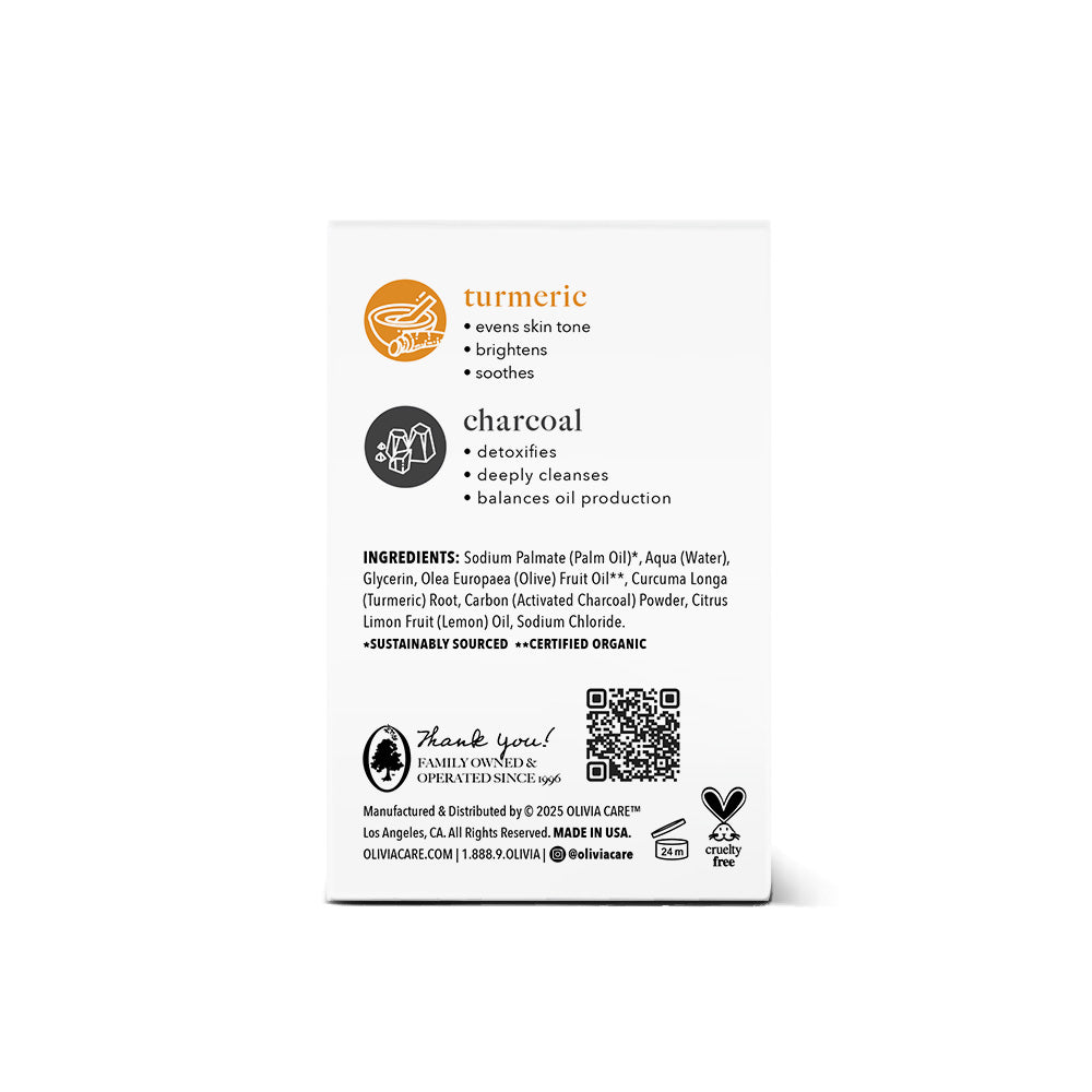 Turmeric + Charcoal Bar Soap