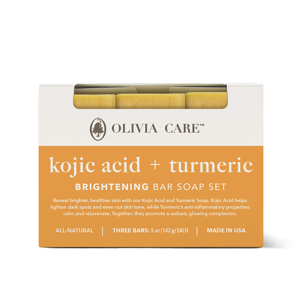 Kojic Acid + Turmeric Bar Soap - Set of 3