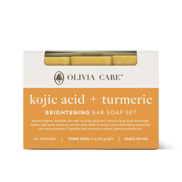 Kojic Acid + Turmeric Bar Soap - Set of 3