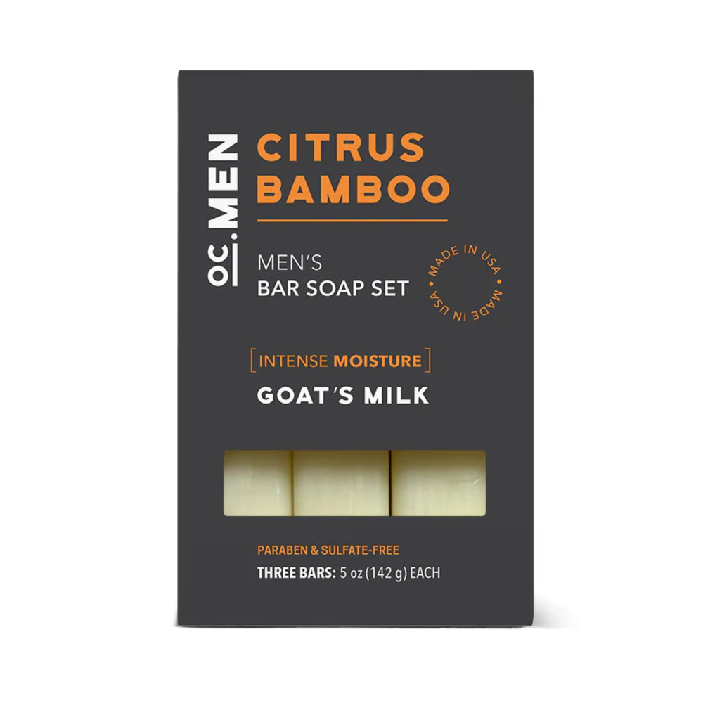Citrus Bamboo Bar Soap - Set of 3