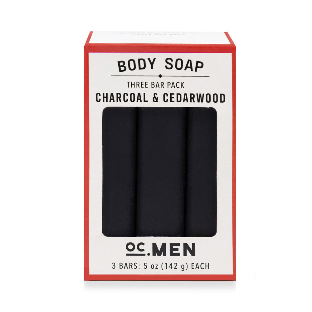 Charcoal & Cedarwood Bar Soap - Set of 3