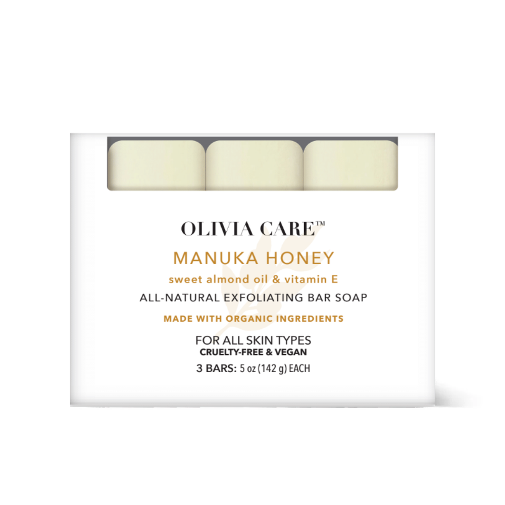 Manuka Honey + Sweet Almond Oil & Vitamin E Bar Soap - Set of 3