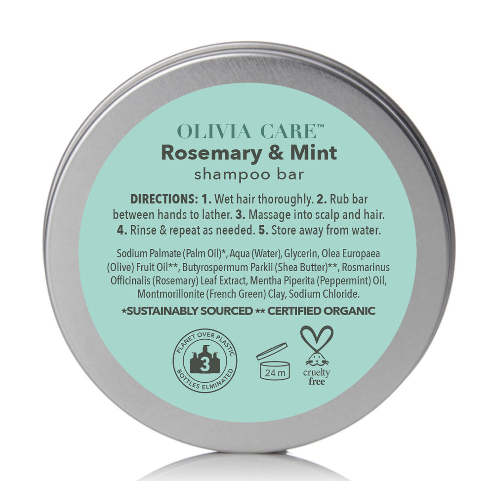 Rosemary & Mint Shampoo Bar Tin Can secondary