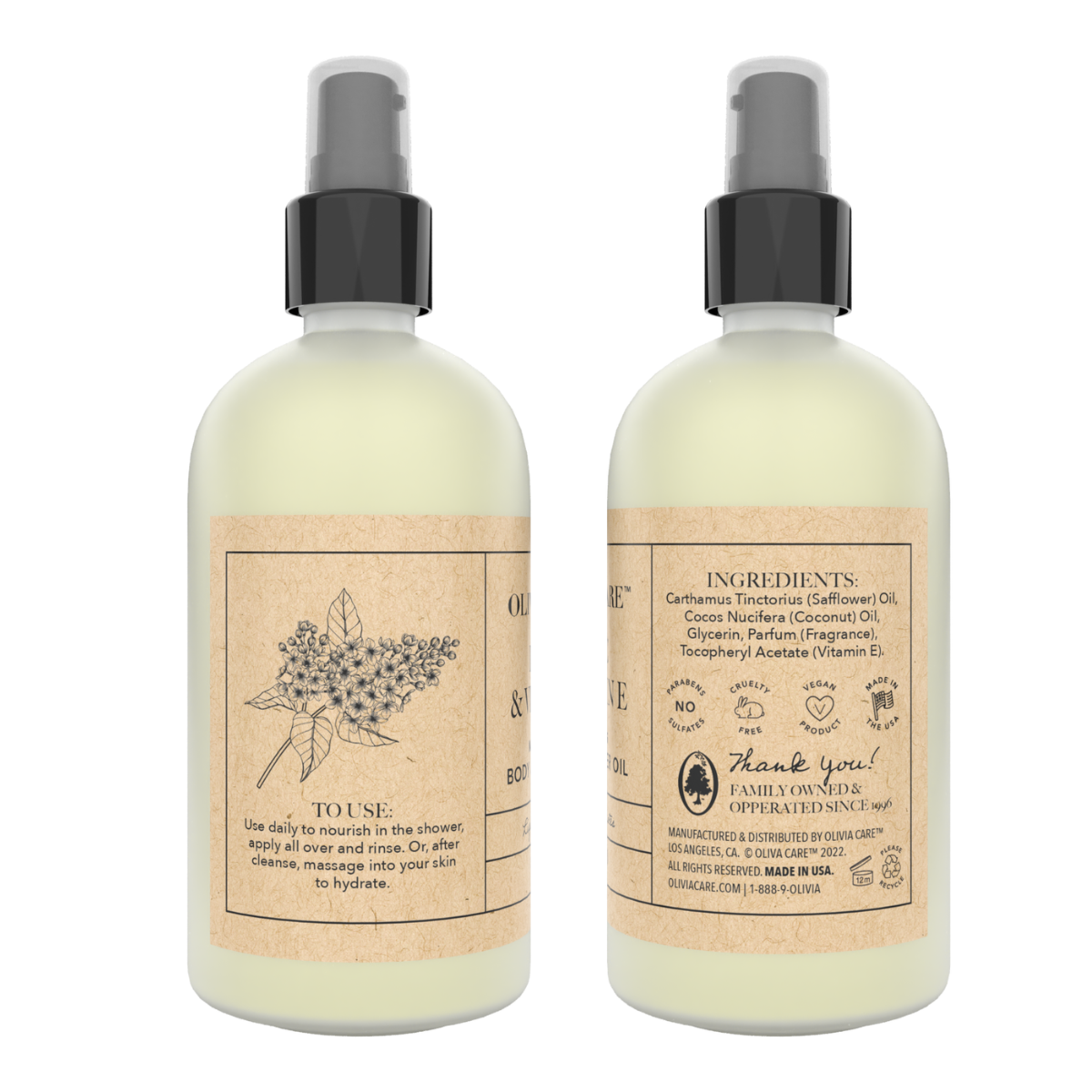 Body & Shower Oil Lilac & Vitamin E